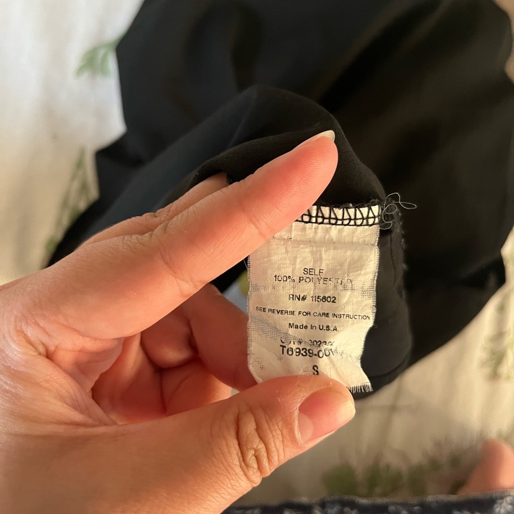 Lush Elegant Mesh Black Women's Top Made in USA - Picture 4 of 6